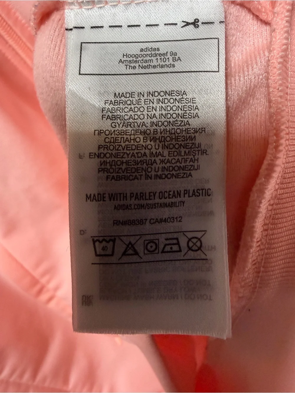 Adidas Originals Pink Track Jacket Youth XL Fits Women’s XS/S Trefoil